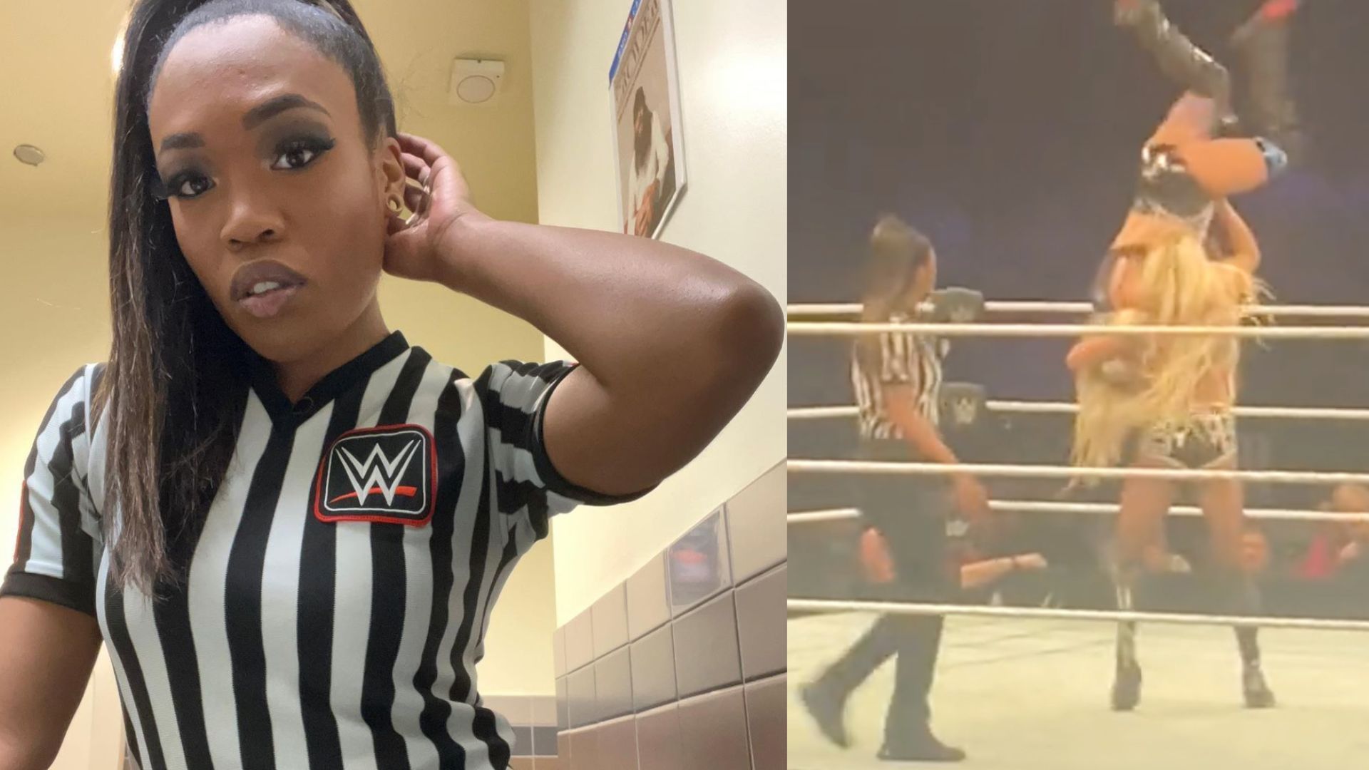 A WWE referee recently had to officiate a bizarre sequence. 