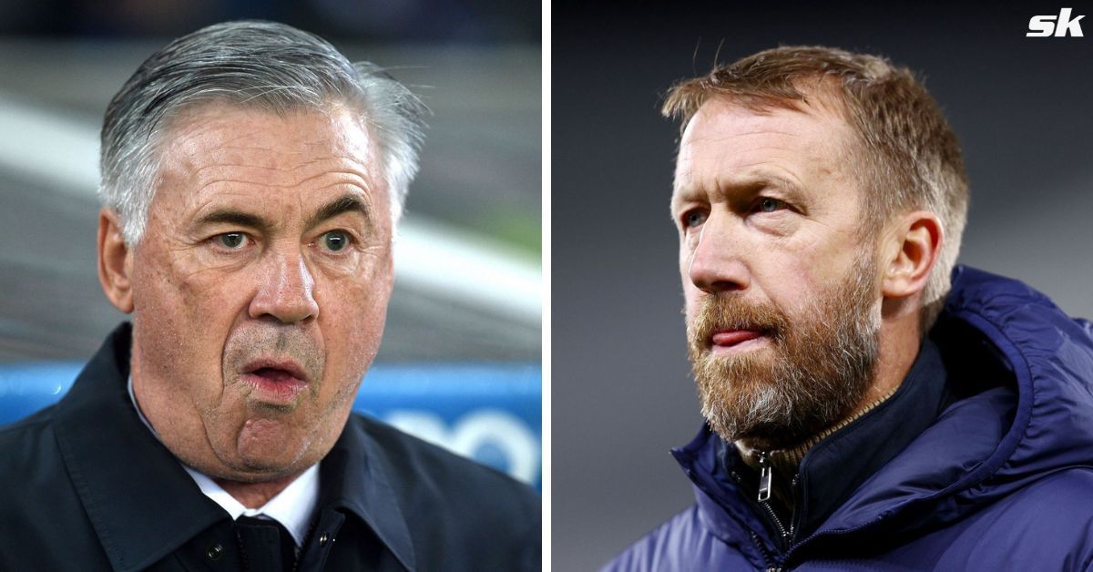 Graham Potter lauds Real Madrid boss Carlo Ancelotti.