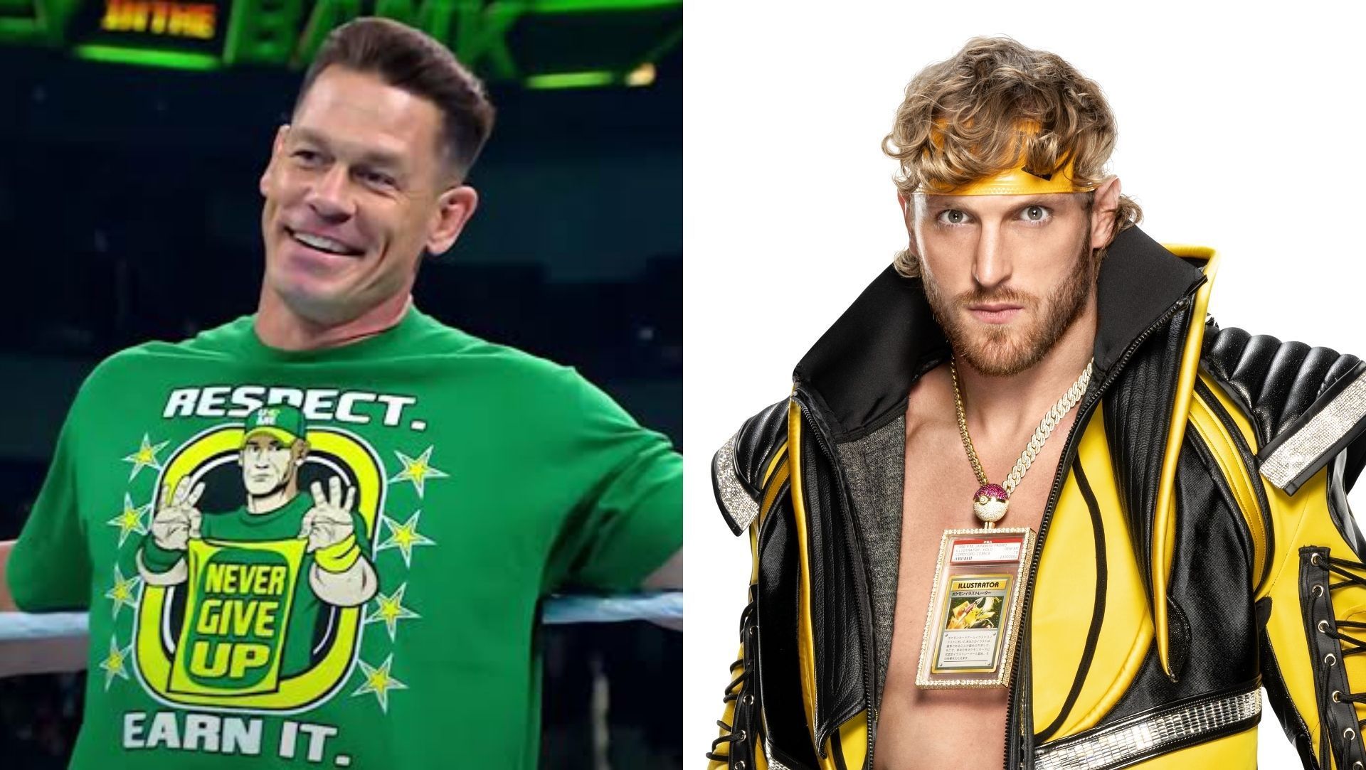 John Cena (left); Logan Paul (right)