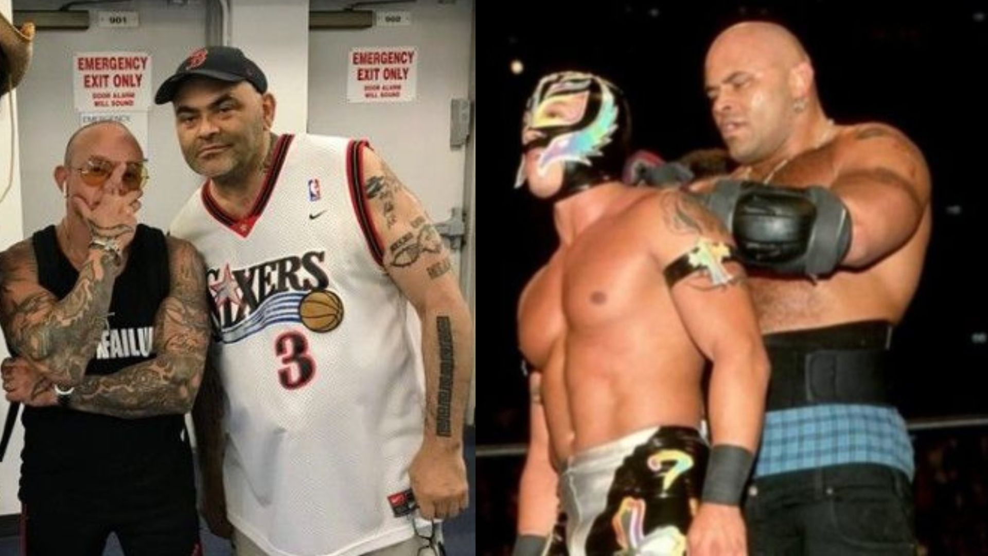 Konnan and Rey Mysterio