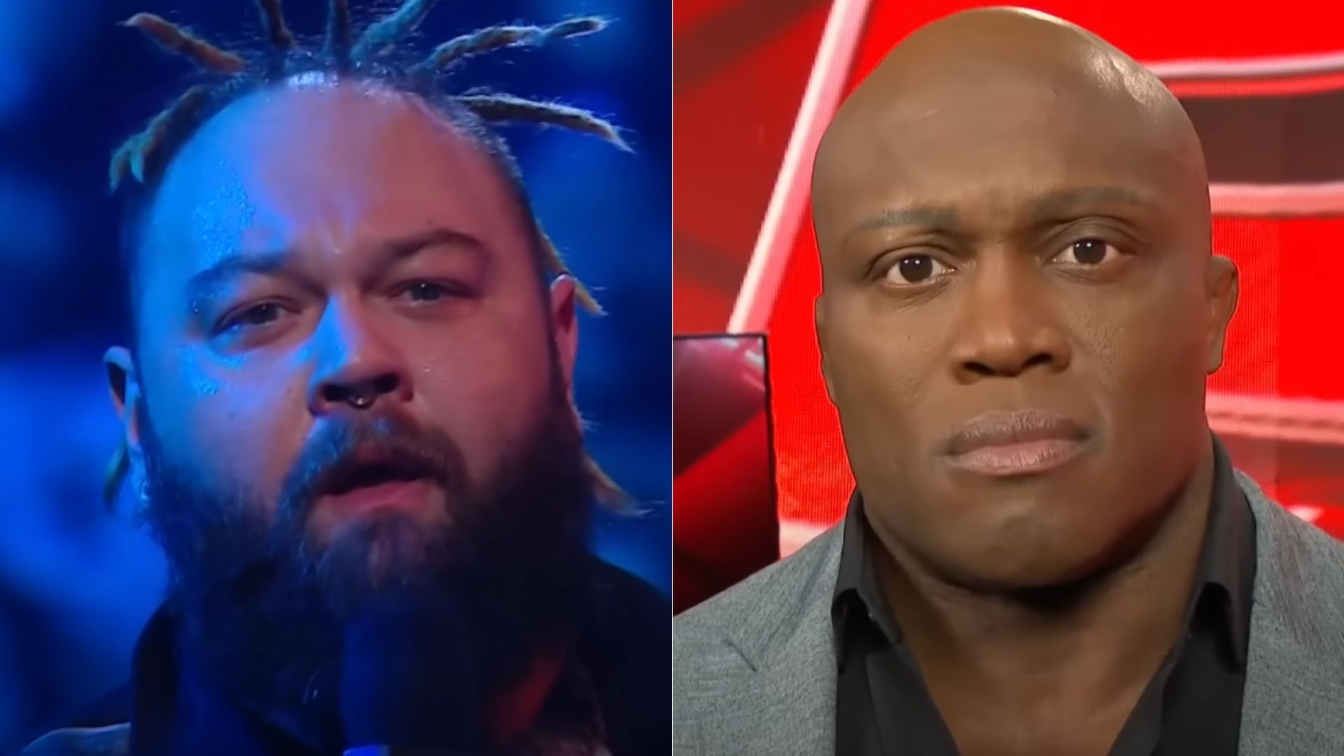 Bray Wyatt (left); Bobby Lashley (right)