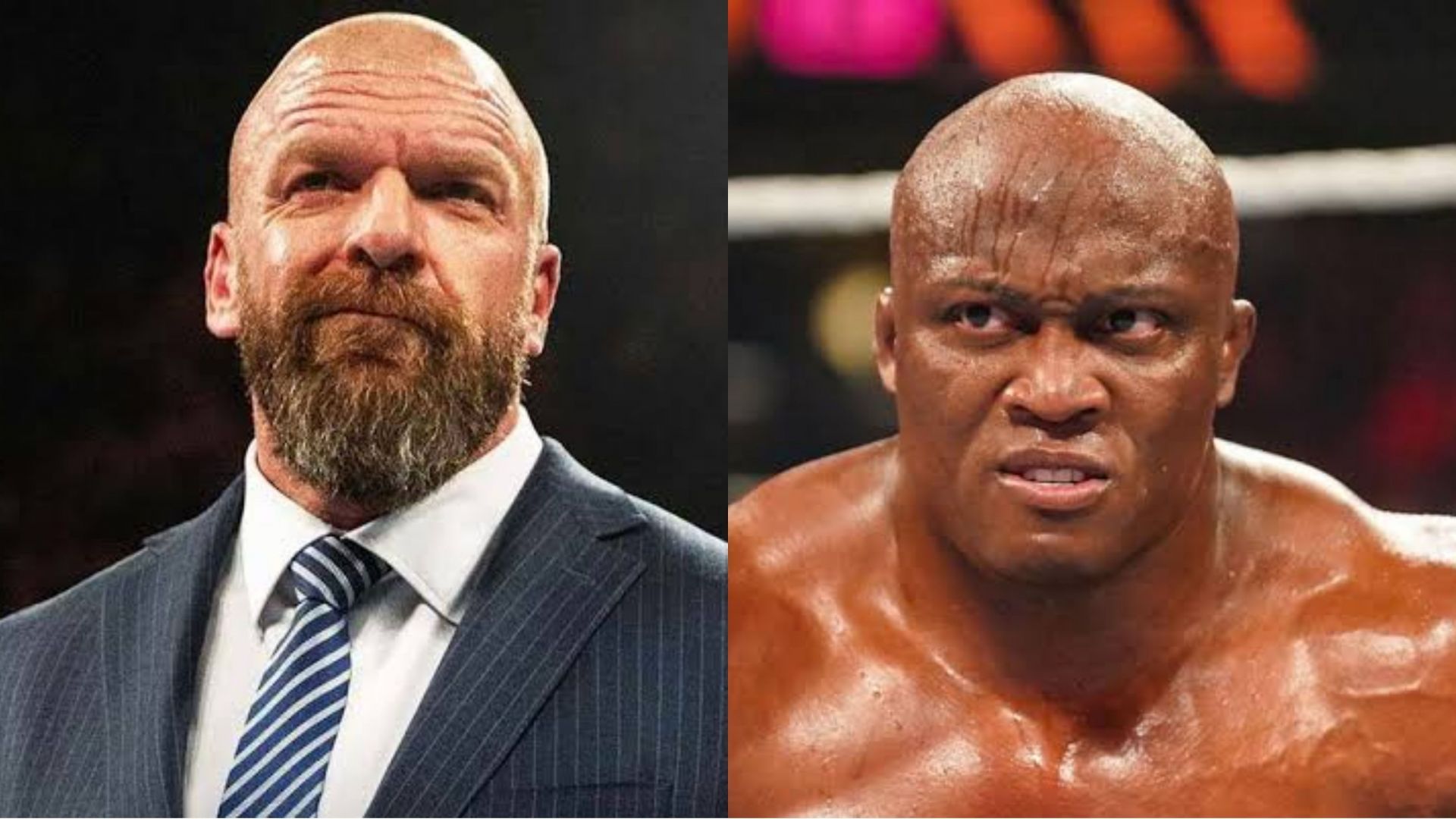 Triple H (left) Bobby Lashley (Right)