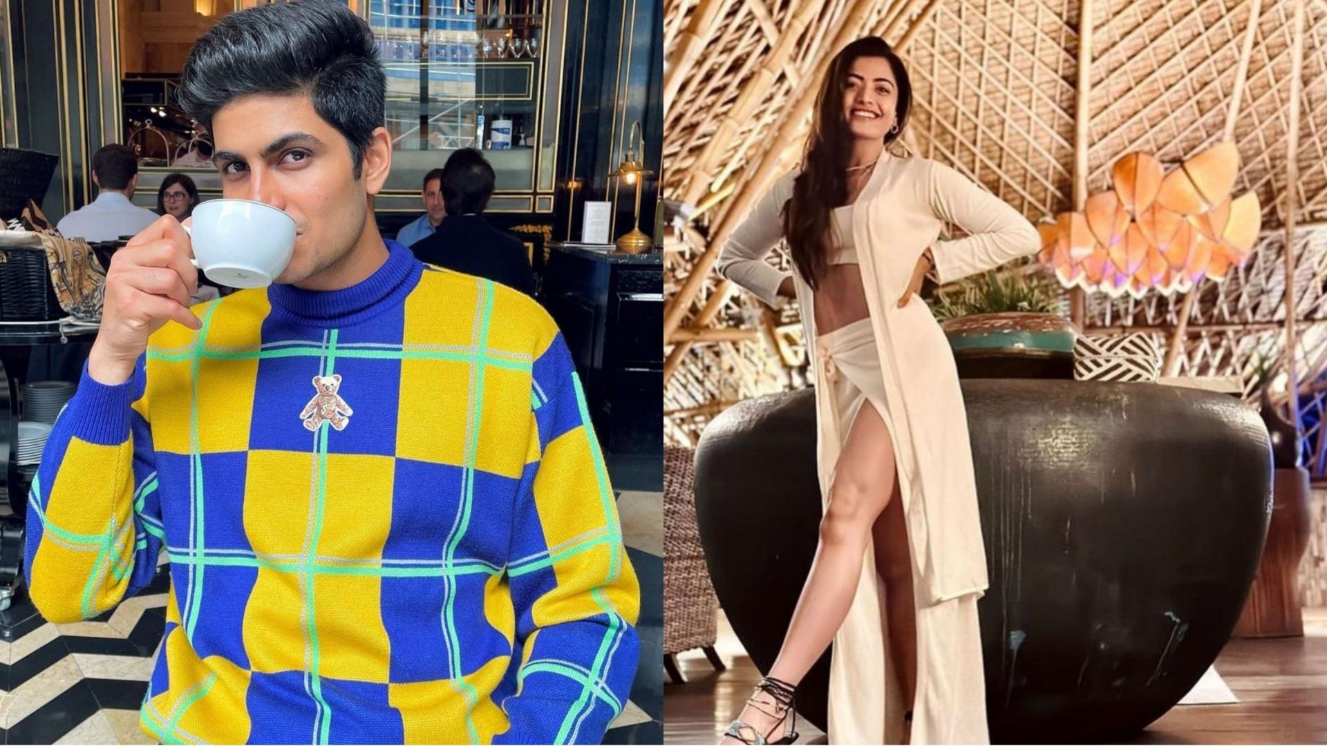 Shubman Gill and Rashmika Mandanna (Image: Instagram)