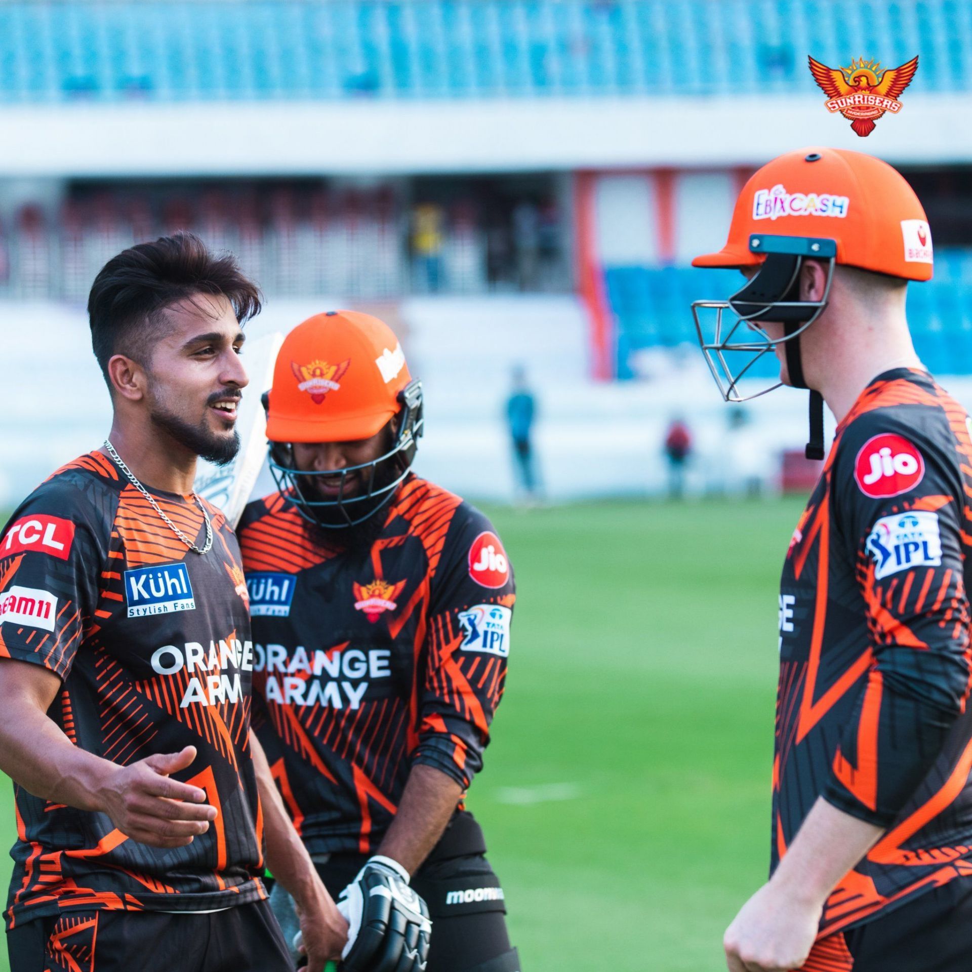 Umran Malik spotted during training (Image Courtesy: Twitter/Sunrisers Hyderabad)