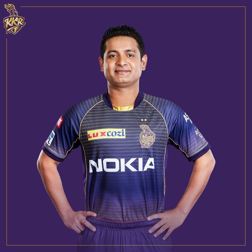 Piyush Chawla posing for photoshoot [Pic Credit: KKR]