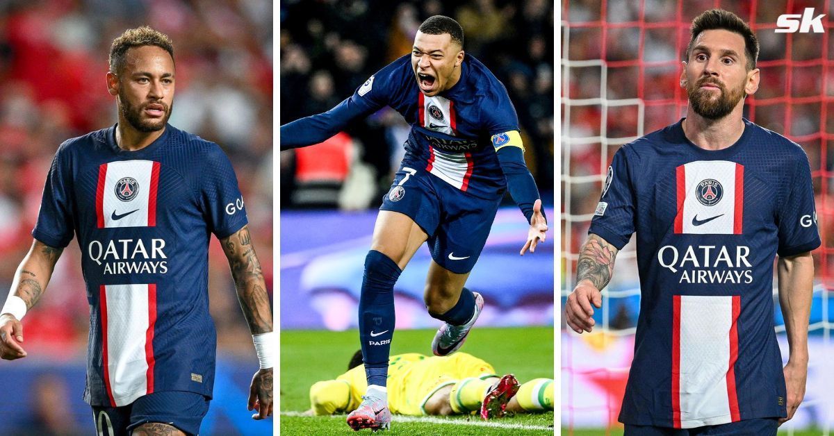 PSg superstars Lionel Messi, Neymar, and Kylian Mbappe