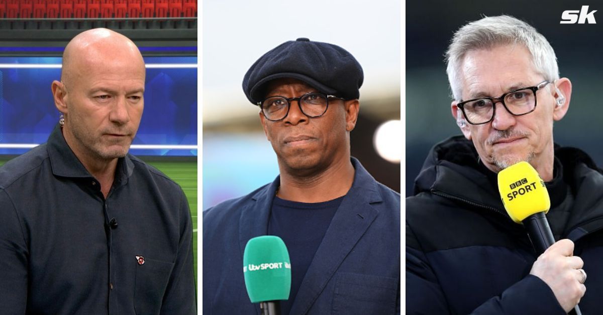 Ian Wright and Alan Shearer show support for Gary Lineker