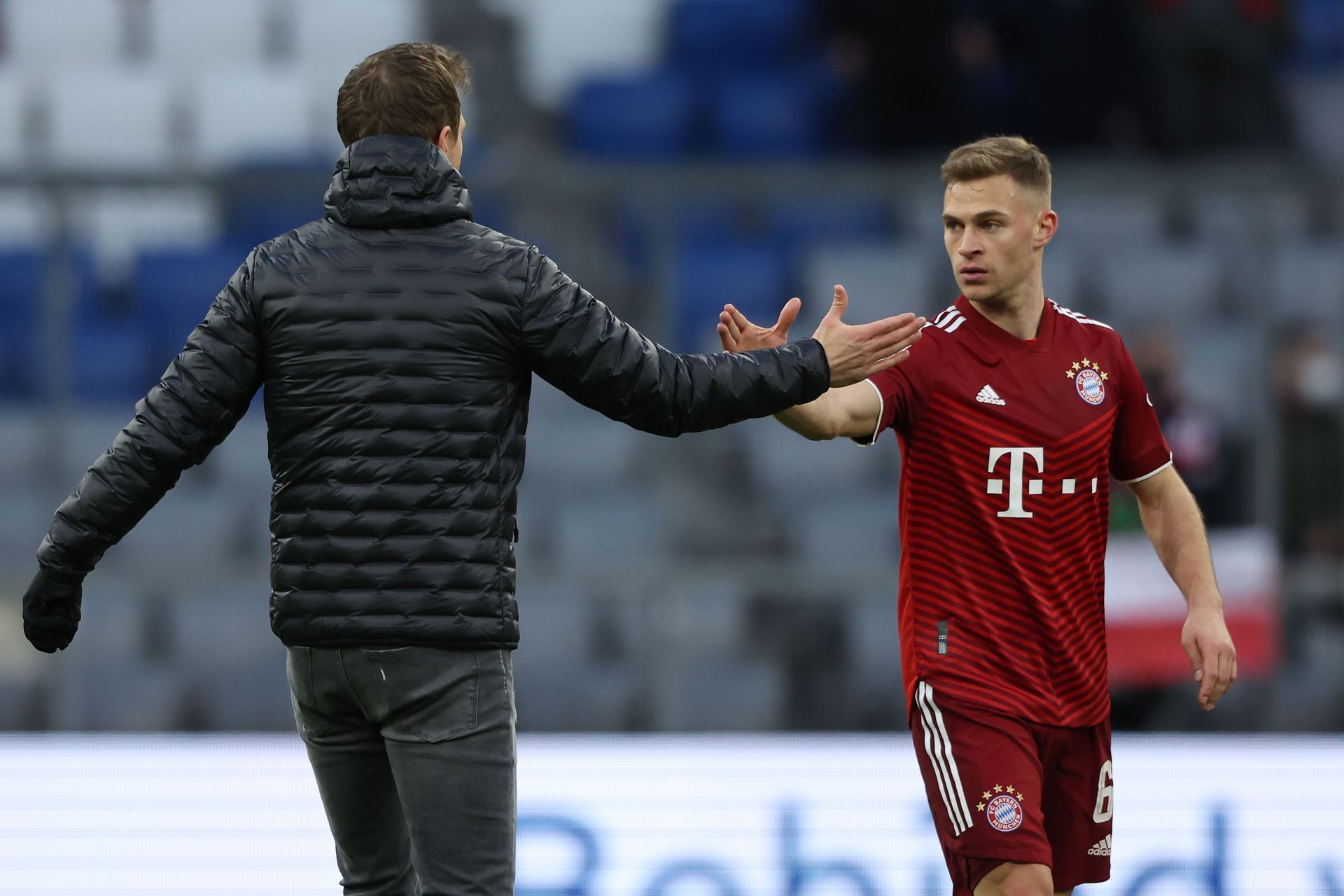 Joshua Kimmich with Julian Nagelsmann