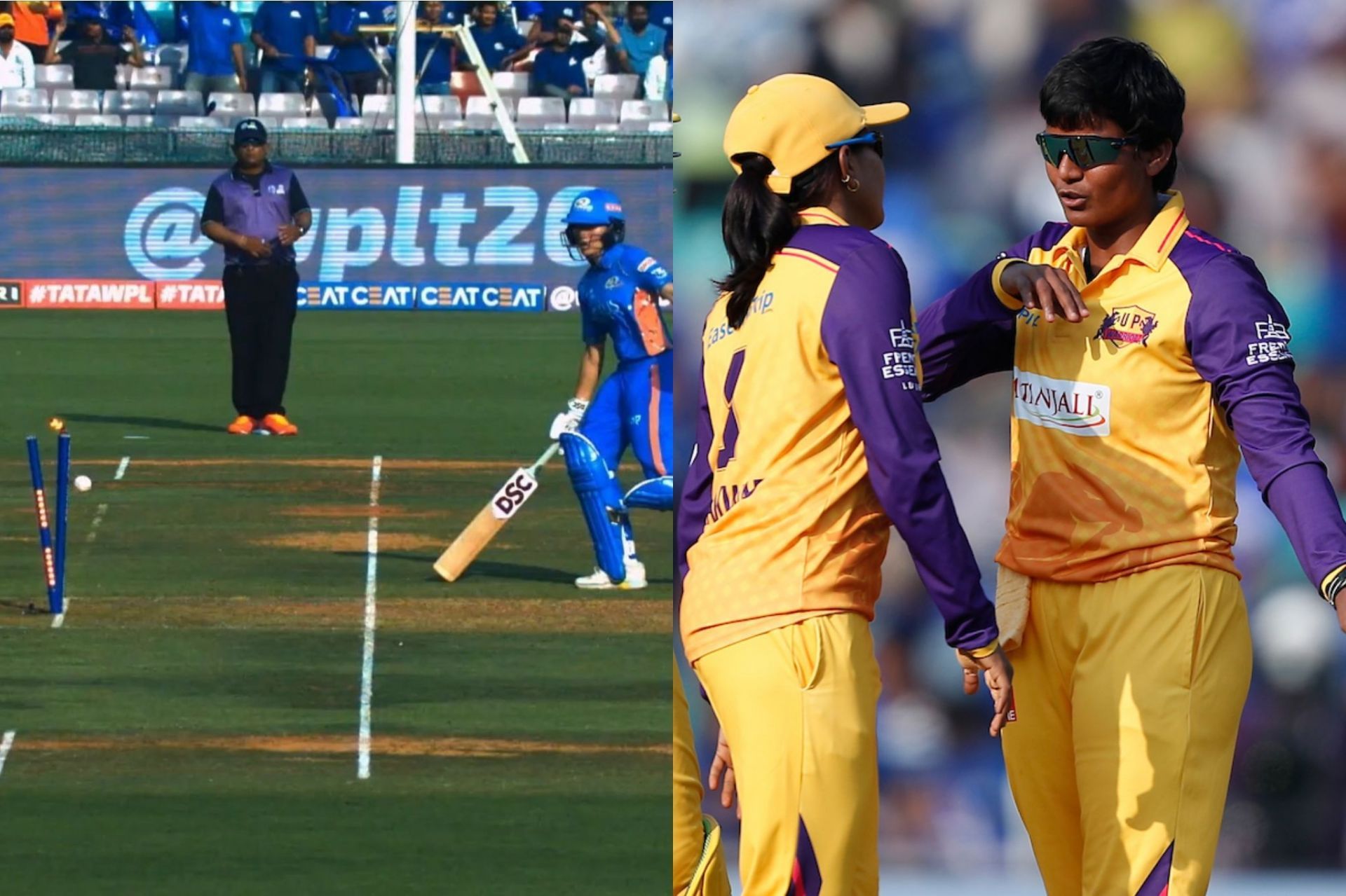 Deepti Sharma executed a top-quality run-out vs MI (Image: WPL)