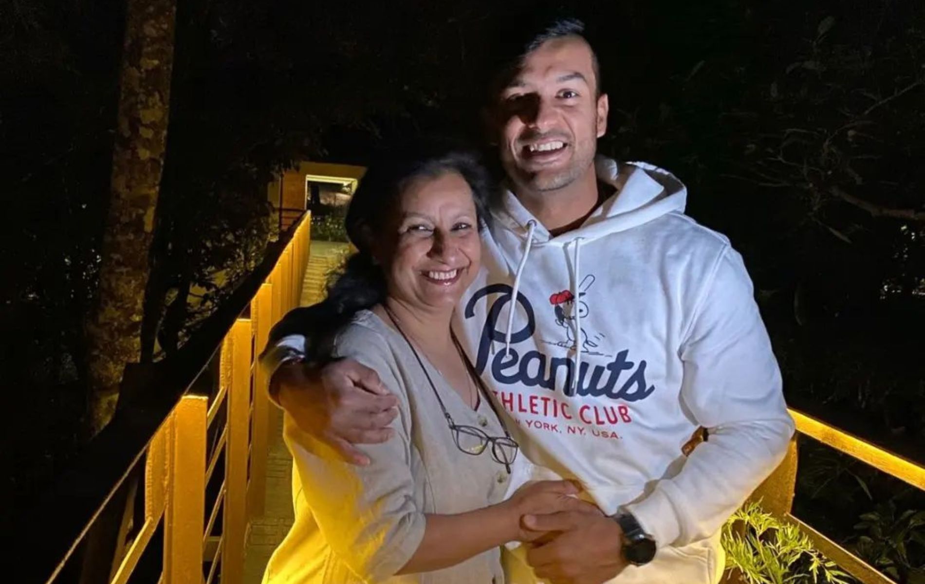 Mayank Agarwal with his mother. (Pic: Instagram)