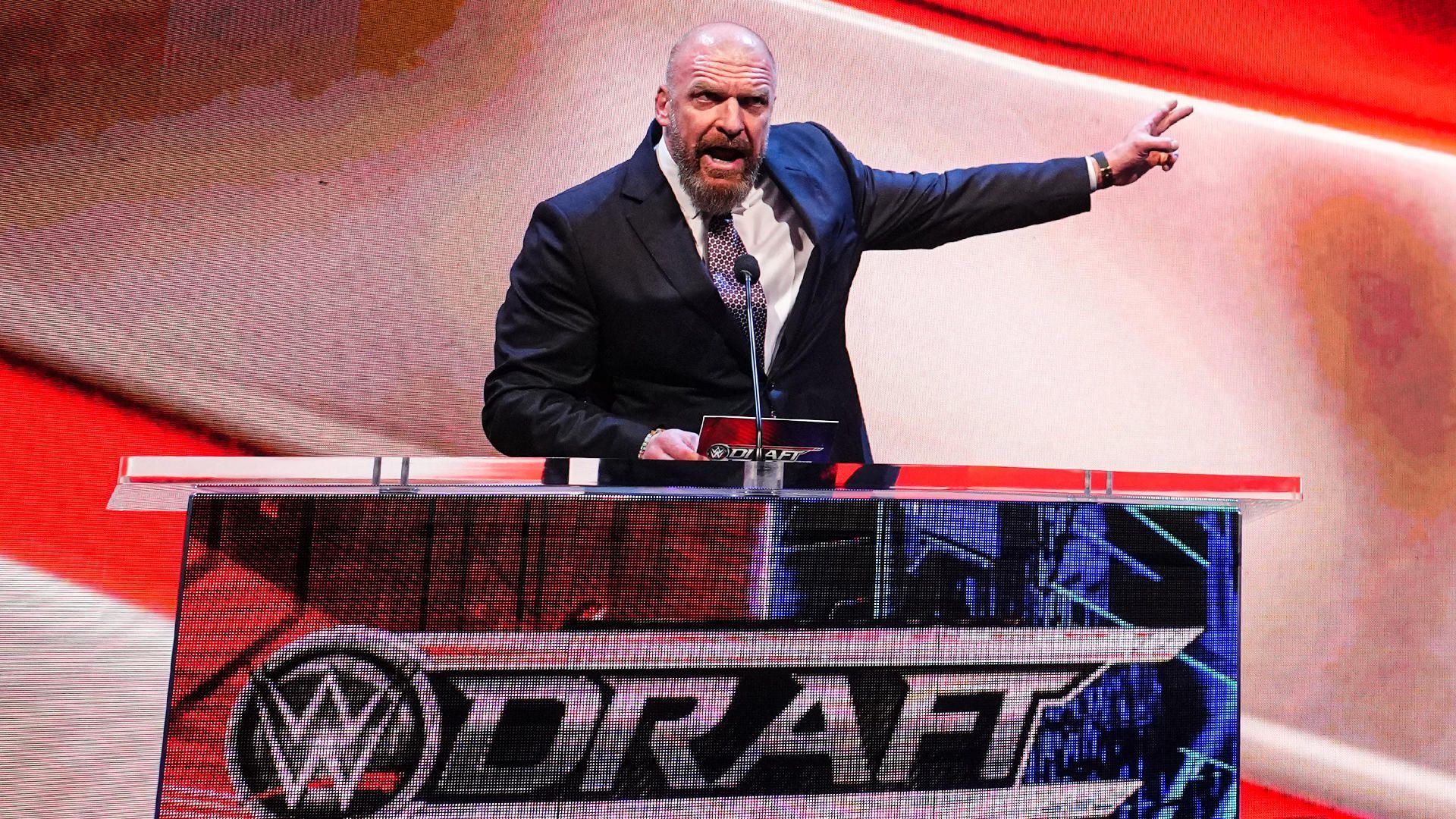 Triple H at SmackDown for WWE Draft 2023!