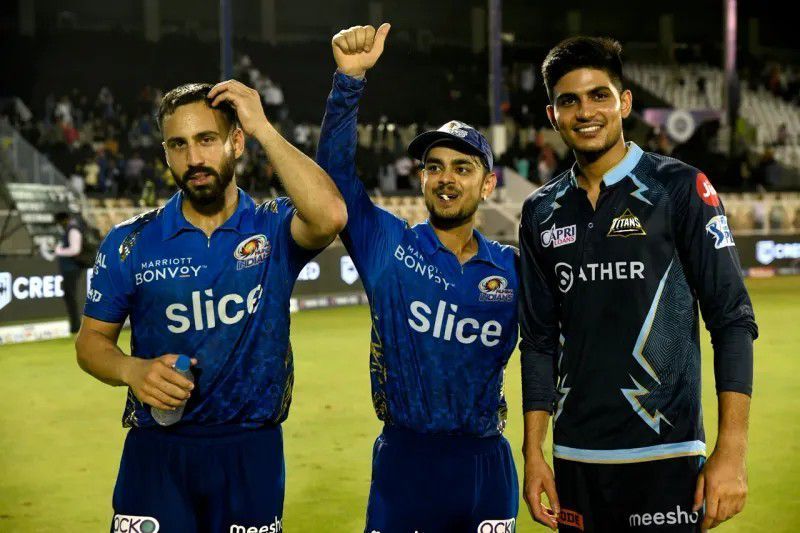 Mumbai Indians and Gujarat Titans players [IPLT20]