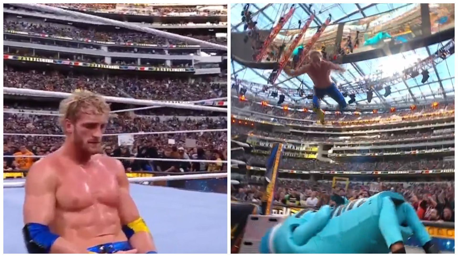 Logan Paul at his third WWE WrestleMania match.