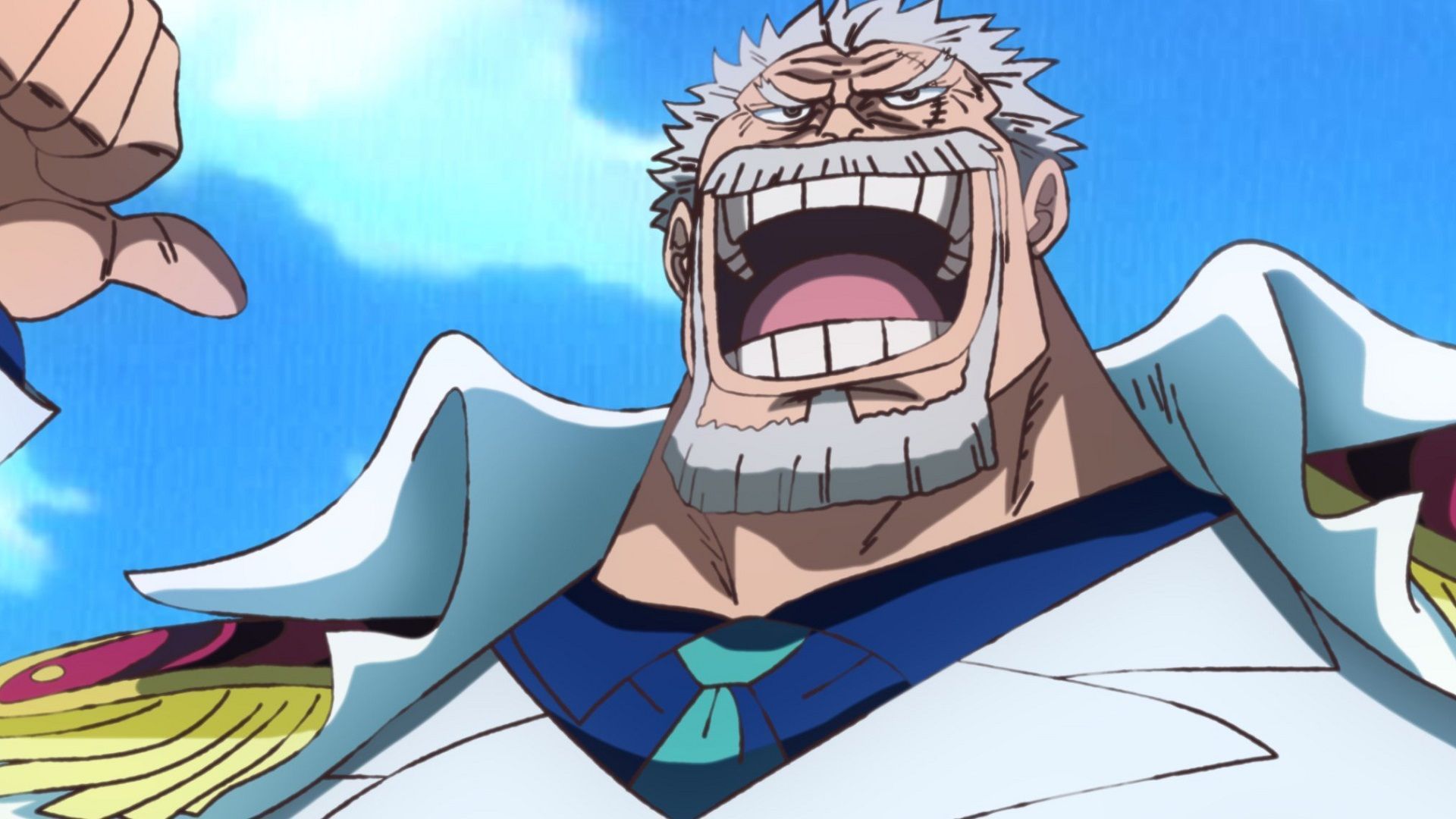 Garp in his current aged incarnation (Image via Eiichiro Oda/Shueisha, One Piece)