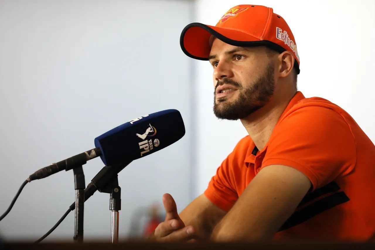 Aiden Markram during a press conference [IPLT20]