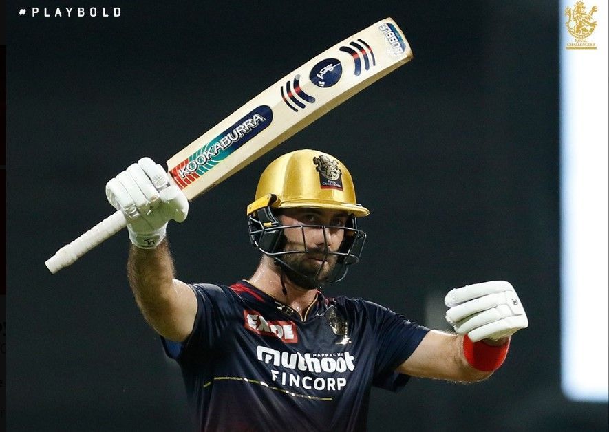 Glenn Maxwell in action (Image Courtesy: Twitter/Royal Challengers Bangalore)