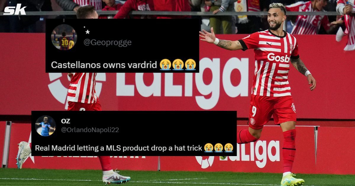 Fans react as Argentine star Valentin Castellanos scores four goals for Girona against Real Madrid