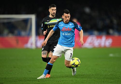 Hirving Lozano (right) has admirers at Stamford Bridge.