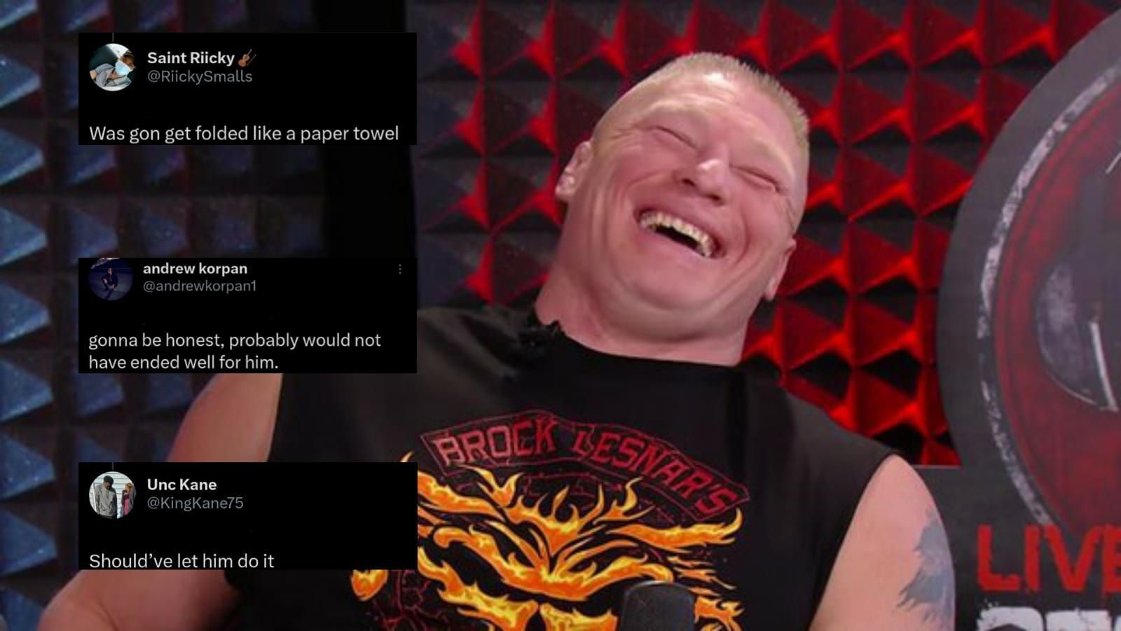 Brock Lesnar is a fearsome wrestler!