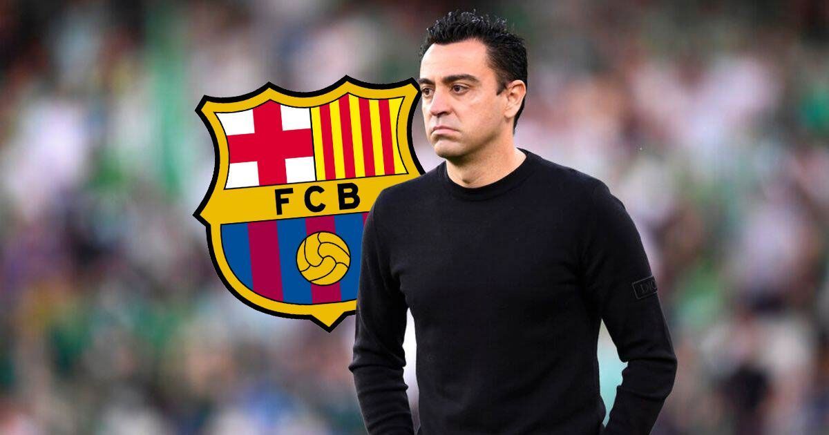 Barcelona manager Xavi Hernandez looks on.