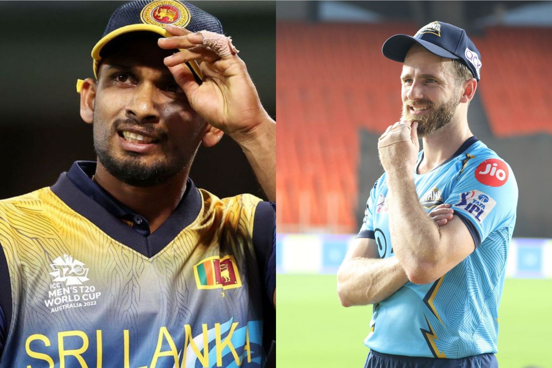 Dasun Shanaka has replaced Kane Williamson in the Gujarat Titans team [Pic Credit: Twitter]