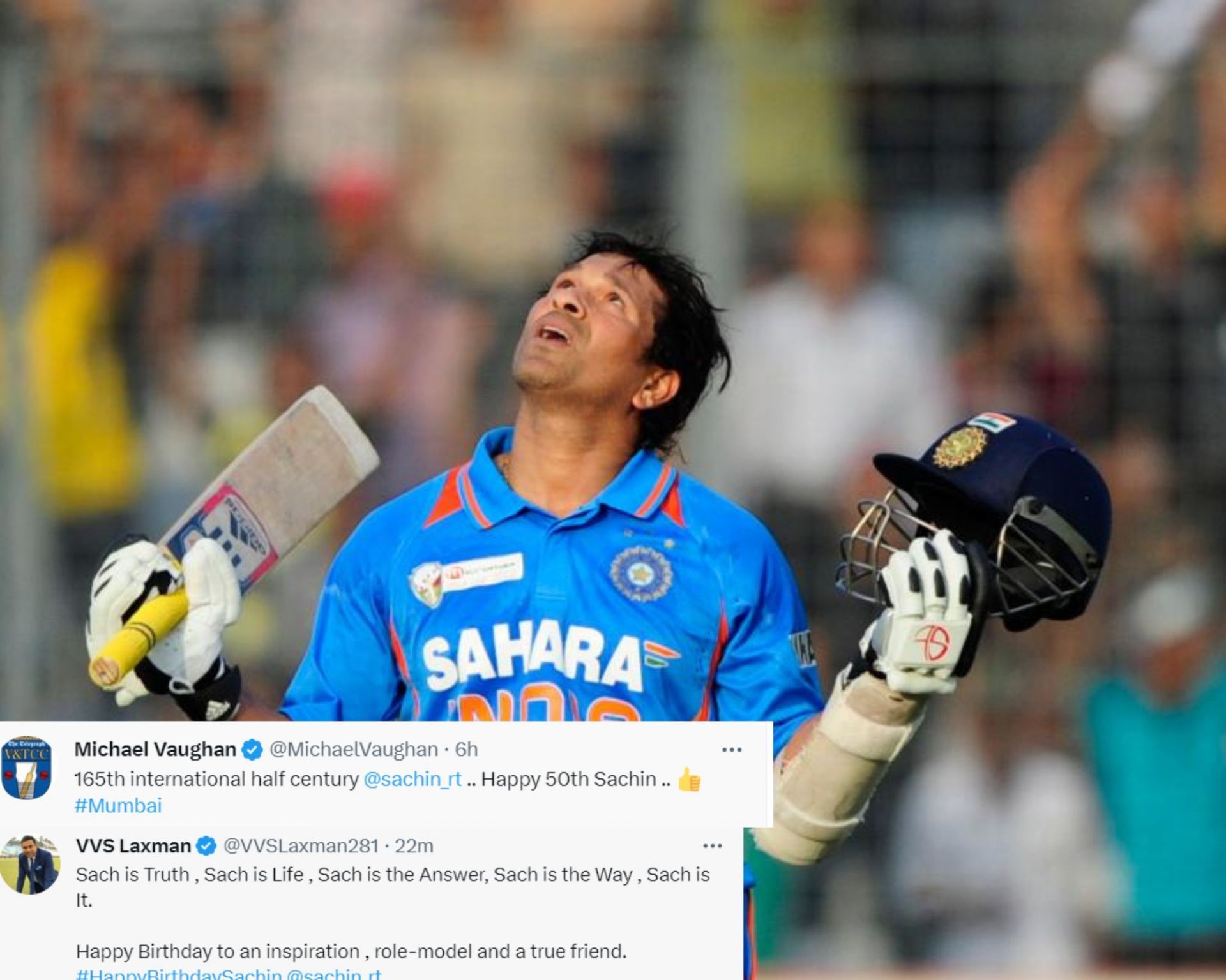 Sachin Tendulkar. (Image Credits: Twitter)