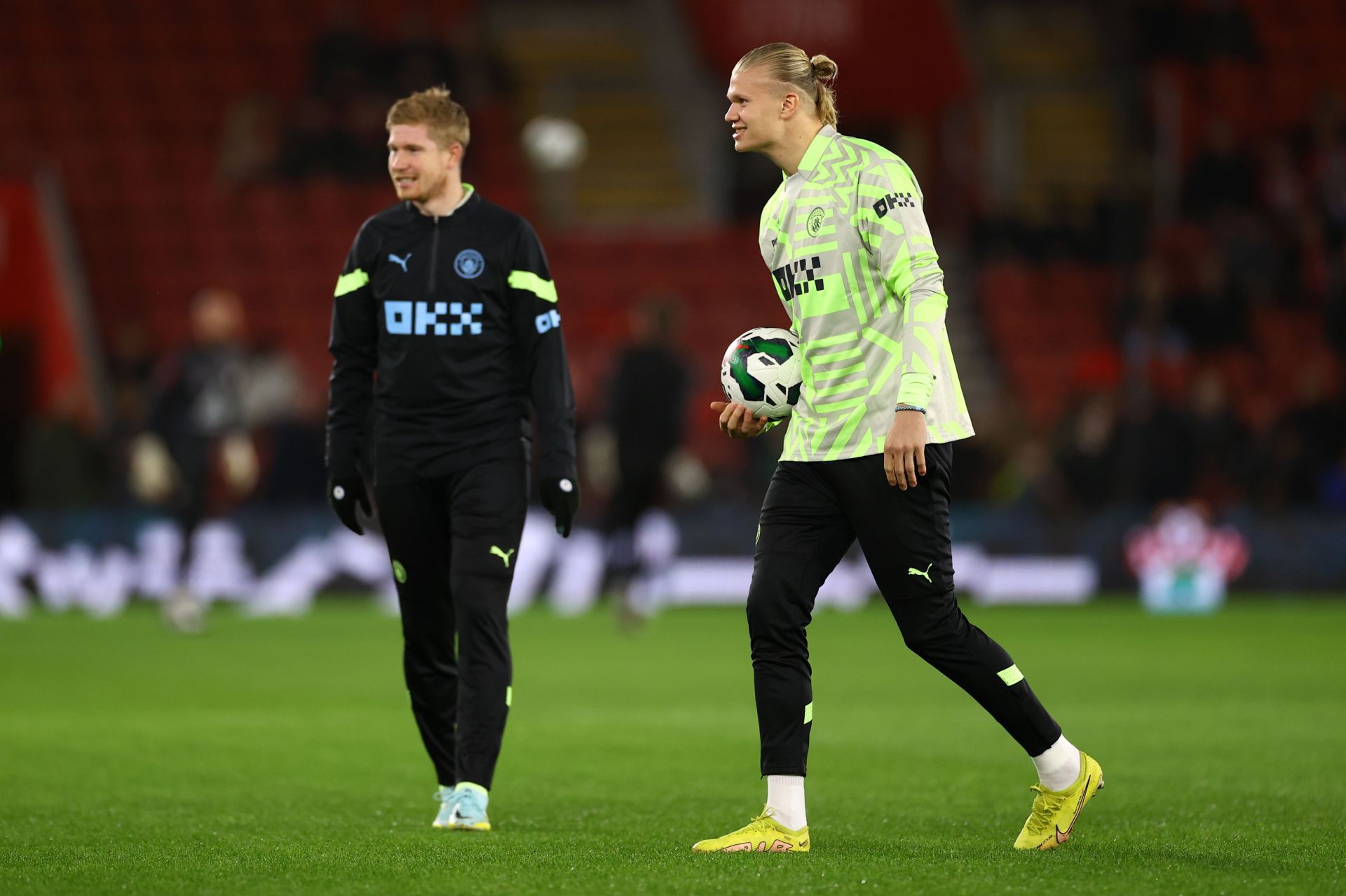 Kevin De Bruyne (lrft) and Erling Haaland have been sensational.