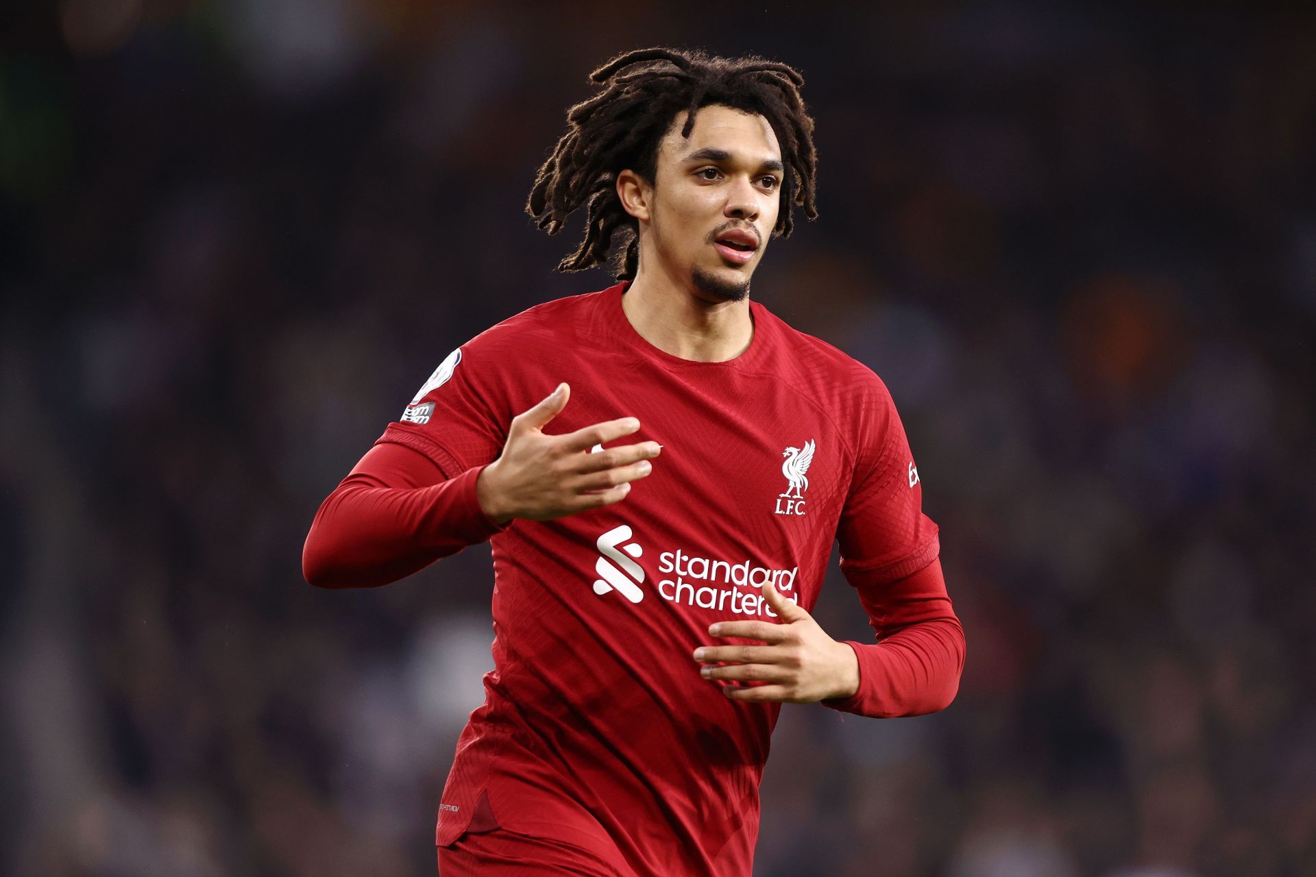 Liverpool&#039;s Alexander-Arnold frustrated against Arsenal