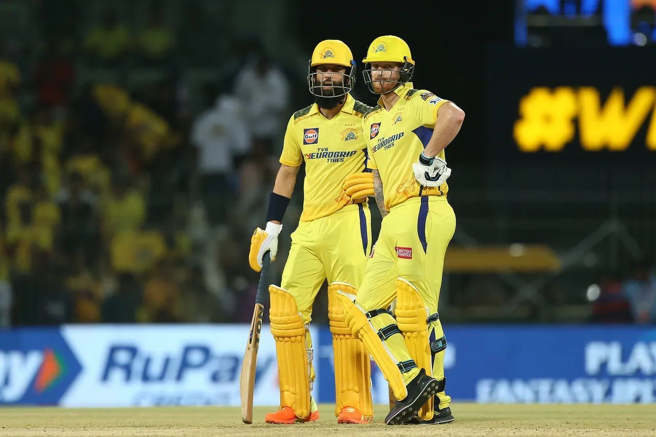Moeen Ali and Ben Stokes put in contrasting displays in CSK