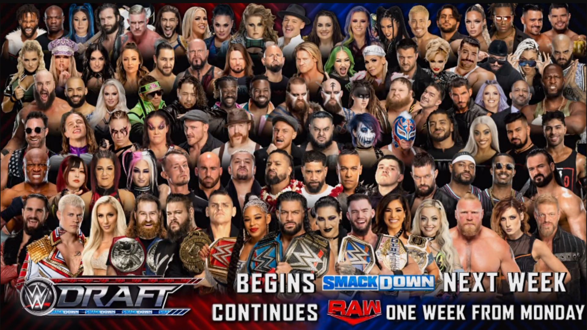 A graphic posted by WWE