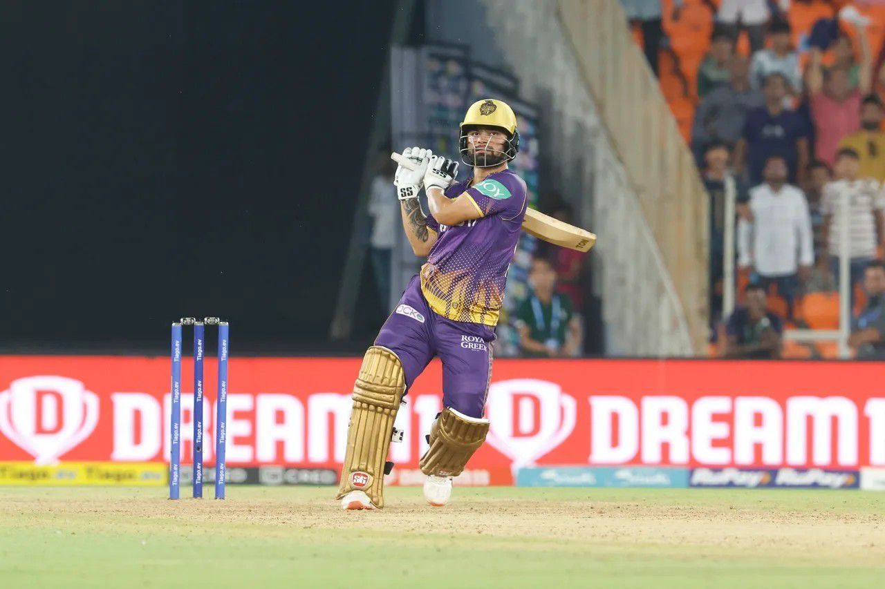 Rinku Singh in action for KKR [IPLT20]