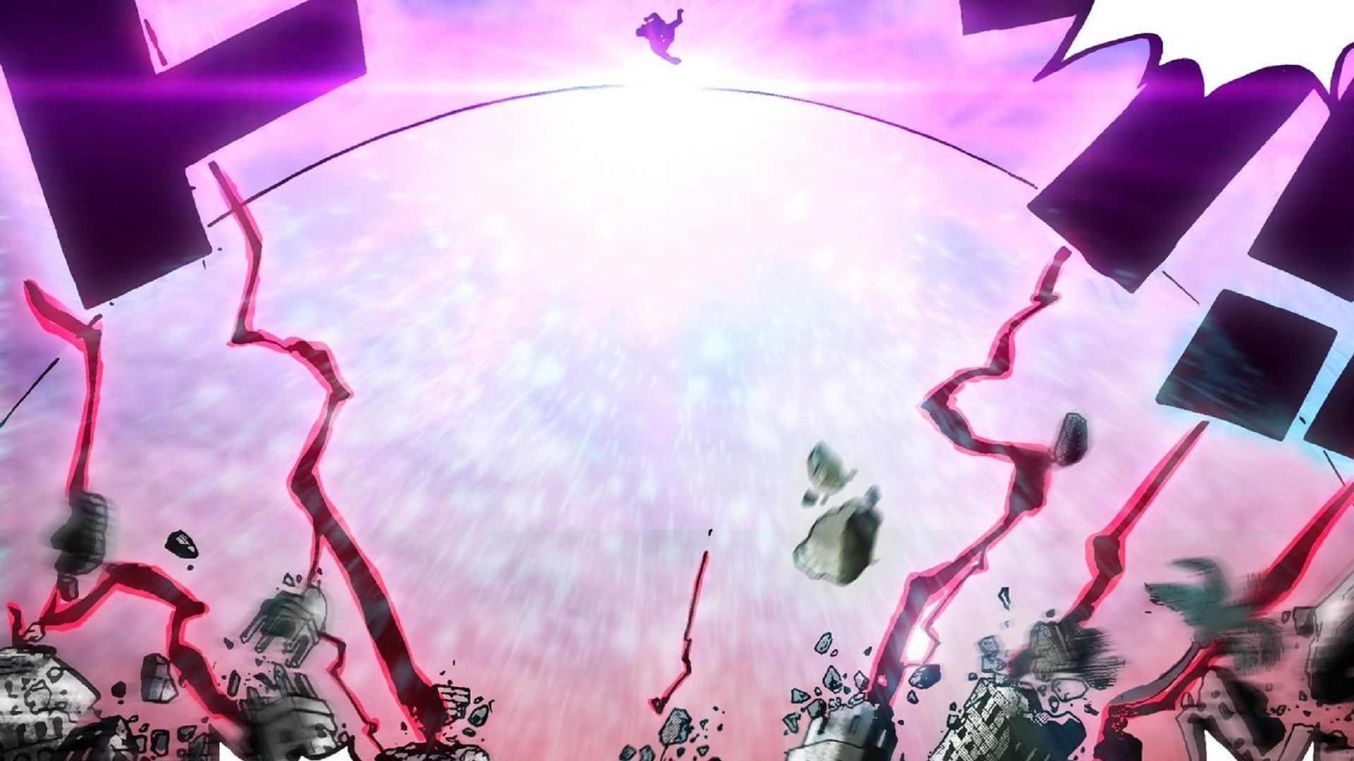 Garp&#039;s power is astonishing, and this is only his initial attack (Image via Eiichiro Oda/Shueisha, One Piece)