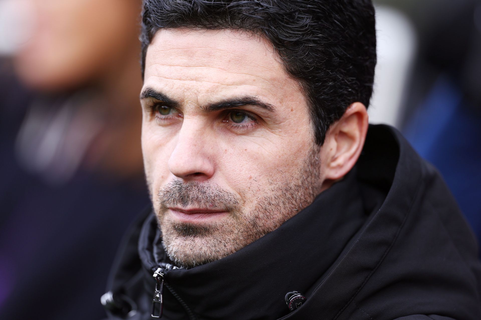 Mikel Arteta reacts to his side's defeat.