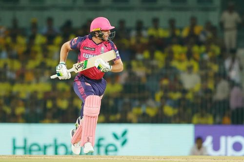 Jos Buttler in action for Rajasthan Royals. [IPLT20]