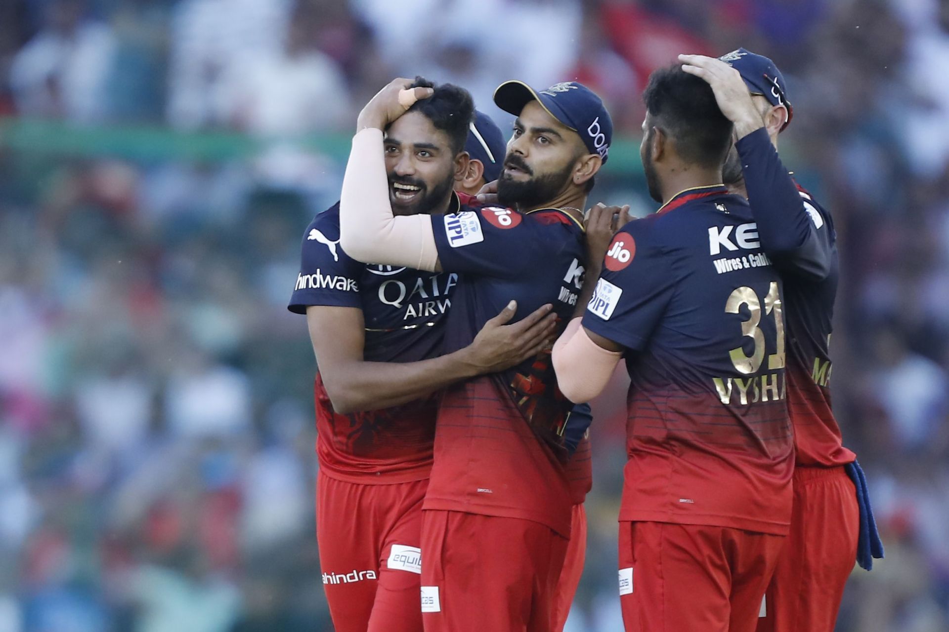 Mohammed Siraj celebrates a wicket. (Credits: Twitter)