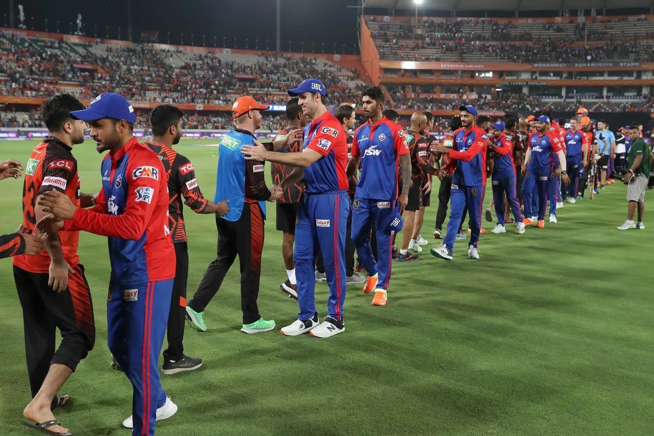 Sunrisers Hyderabad and Delhi Capitals players [IPLT20]