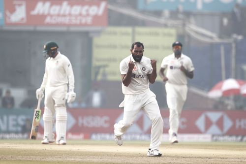 Mohammed Shami celebrates a wicket. (Pic: Getty Images)