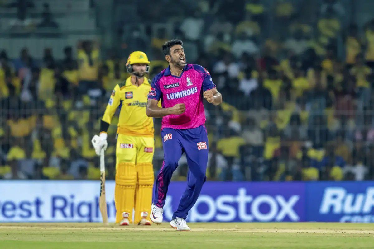 Ravichandran Ashwin celebrating a wicket vs CSK [IPLT20]