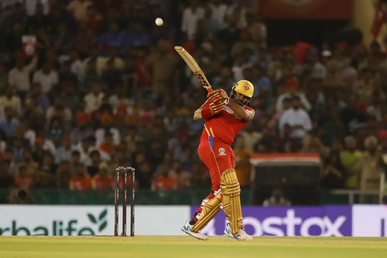 Bhanuka Rajapaksa played a painstaking knock for PBKS. [P/C: iplt20.com]