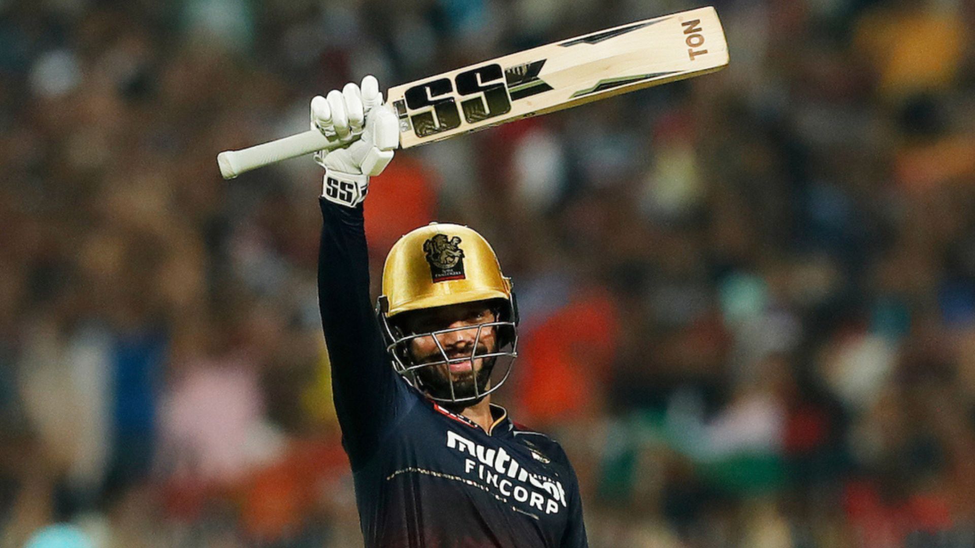 Rajat Patidar after scoring a century in IPL 2022 Eliminator (P.C.:iplt20.com)