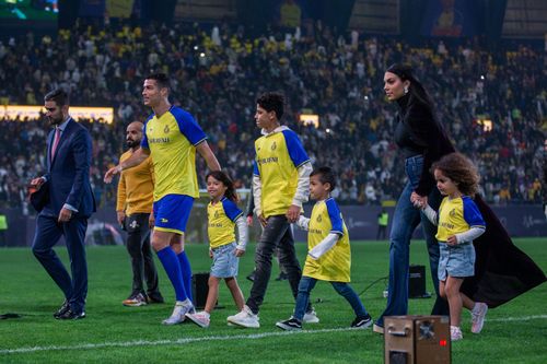 Cristiano Ronaldo and his family arrived in Riyadh in January.