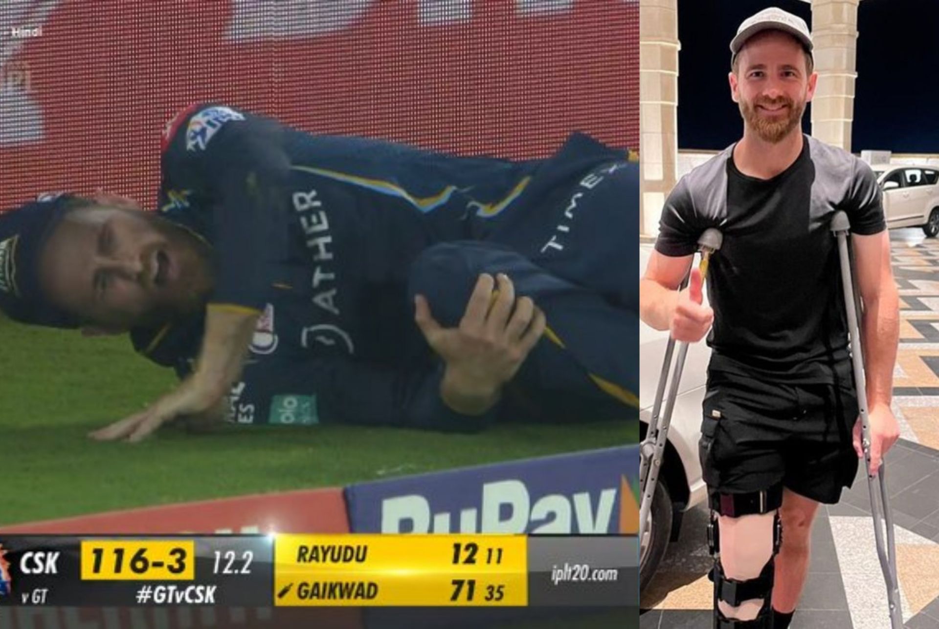 Kane Williamson got injured while fielding against CSK. 