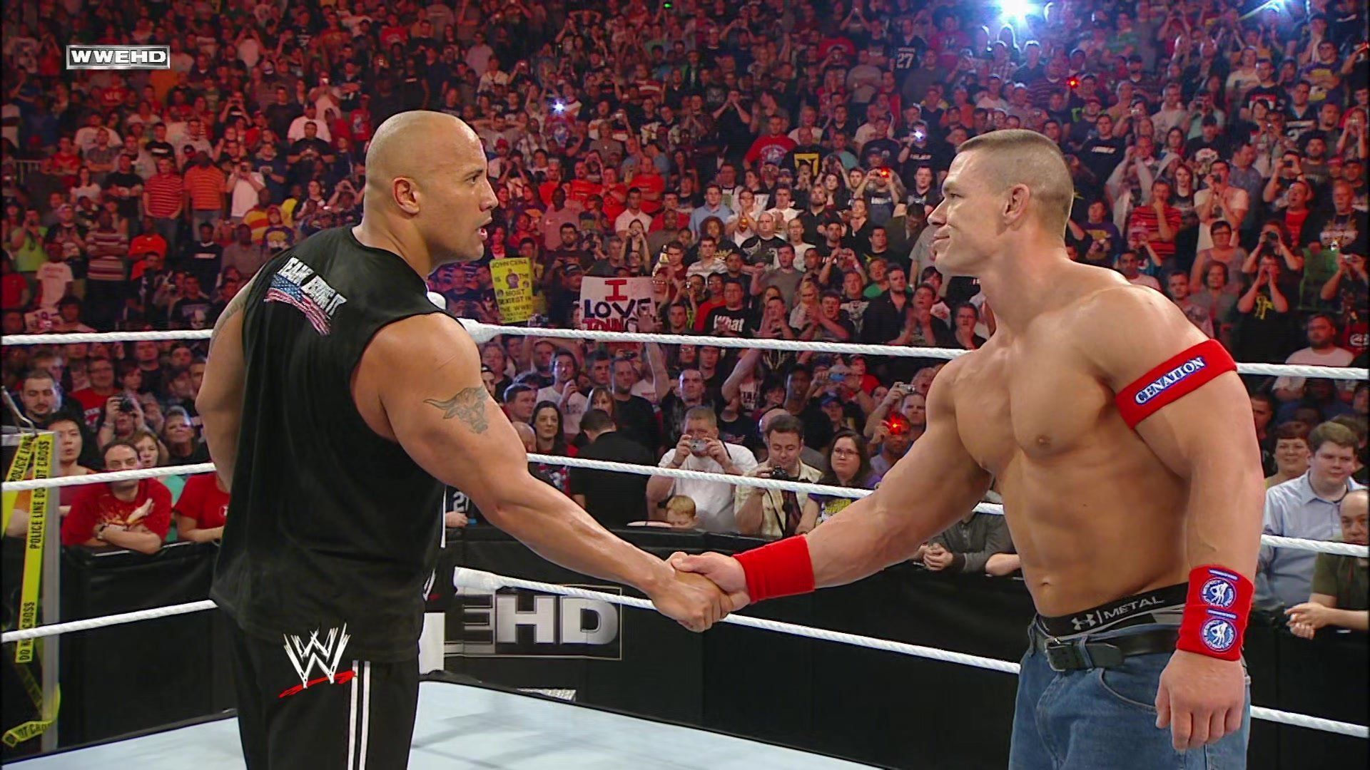 The Rock and John Cena