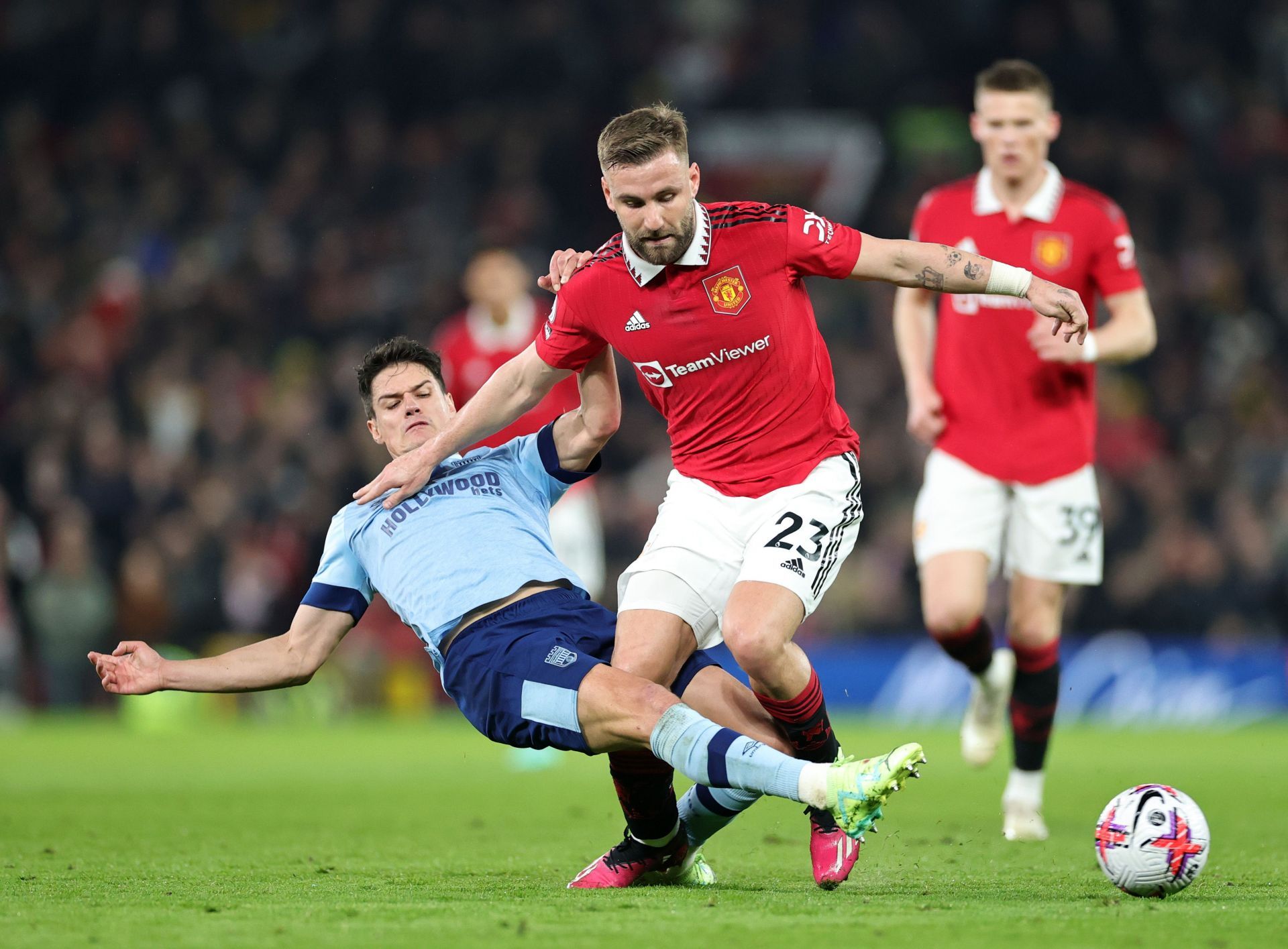 Luke Shaw has shone as a makeshift centre-back.