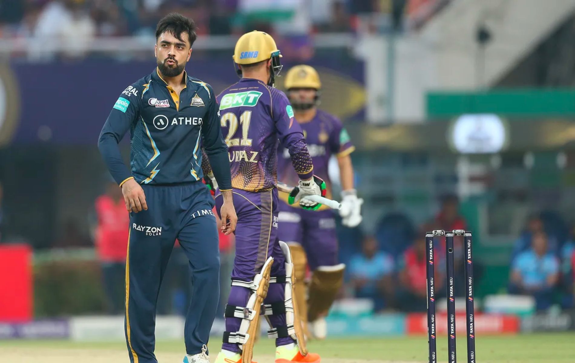 Rashid Khan finished with figures of 0/54 from four overs vs KKR. (Pic: IPLT20.com)
