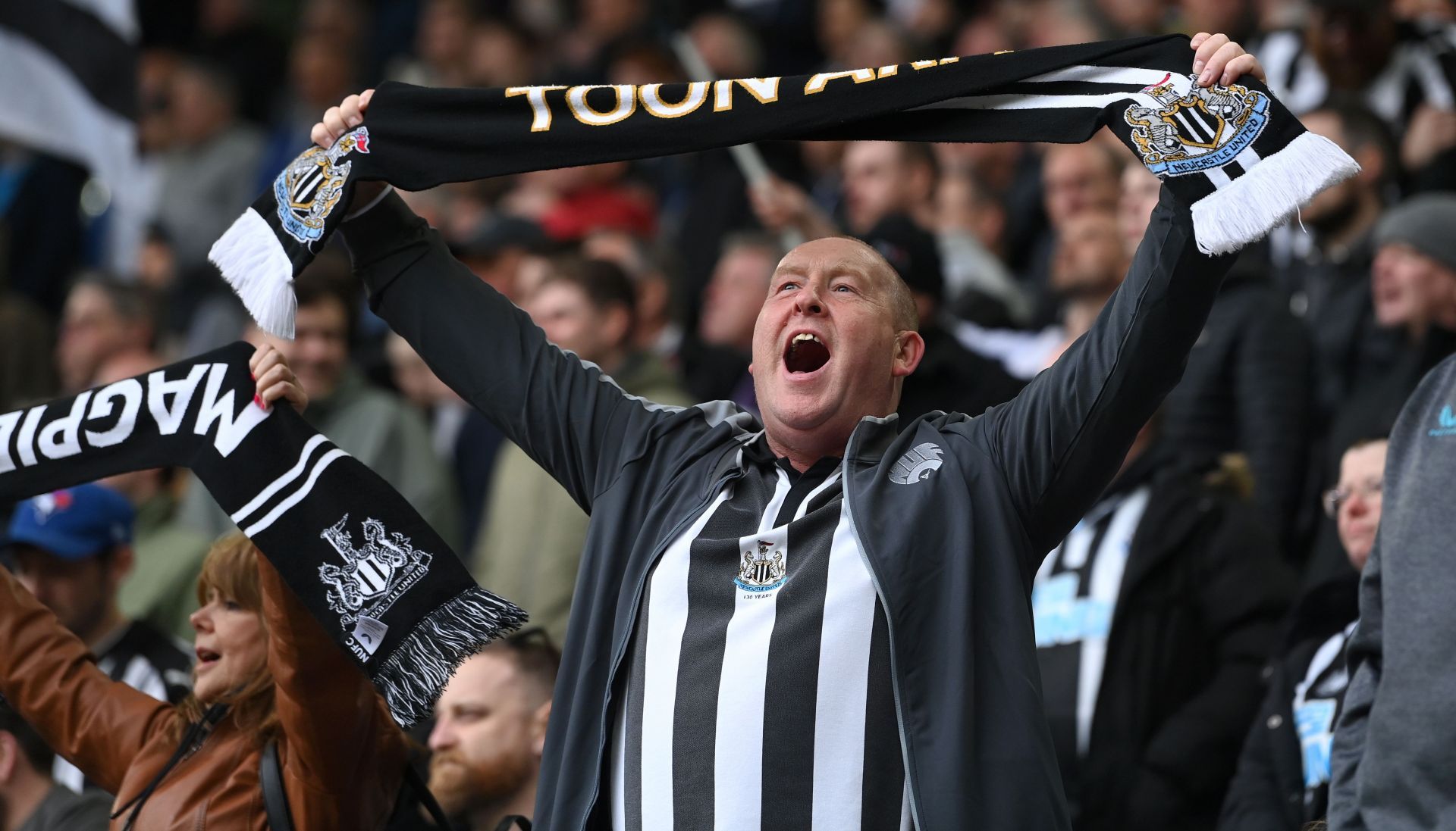 The Toon Army at Tyneside.