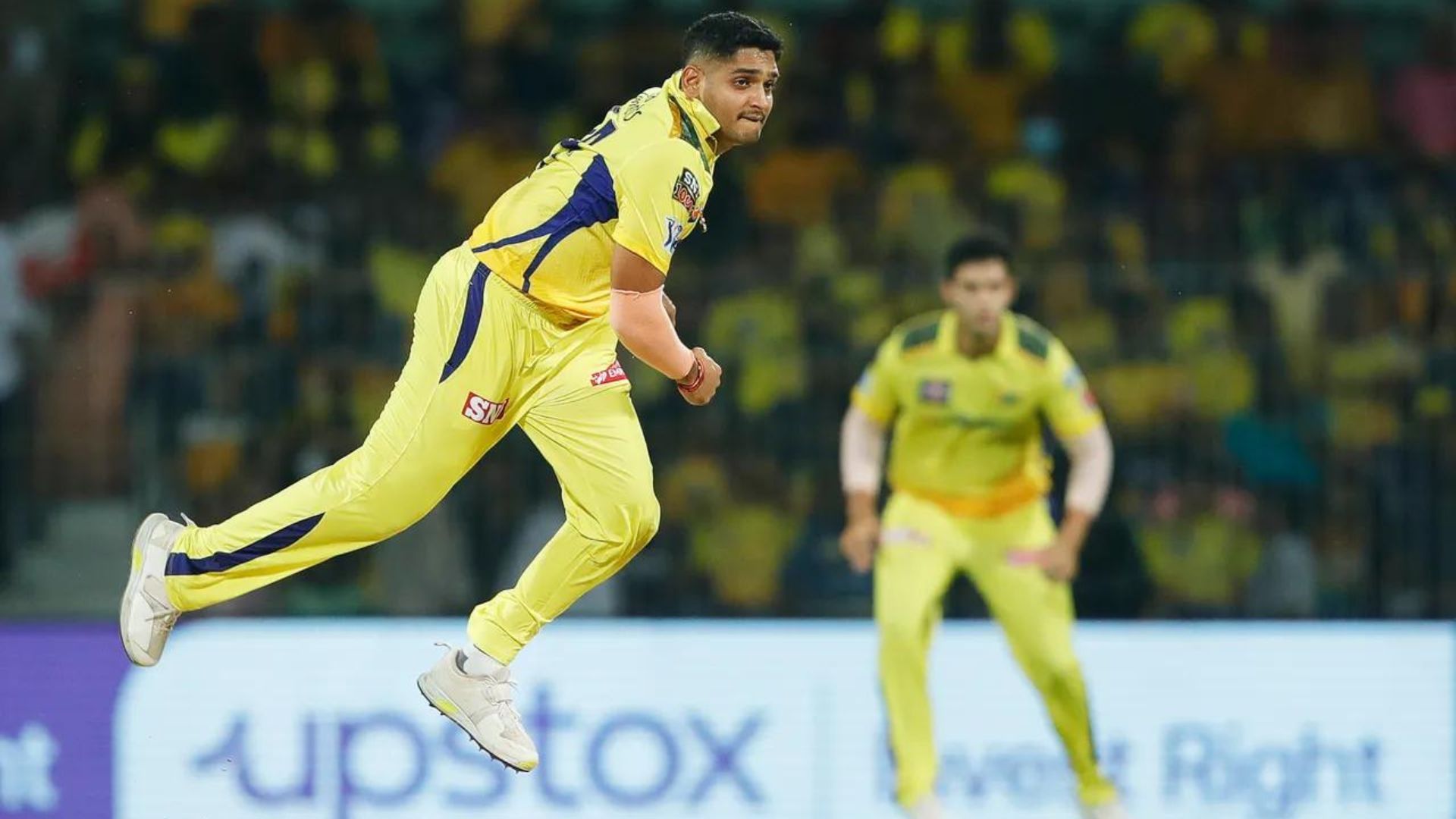 Tushar Deshpande in action for CSK (P.C.:iplt20.com)