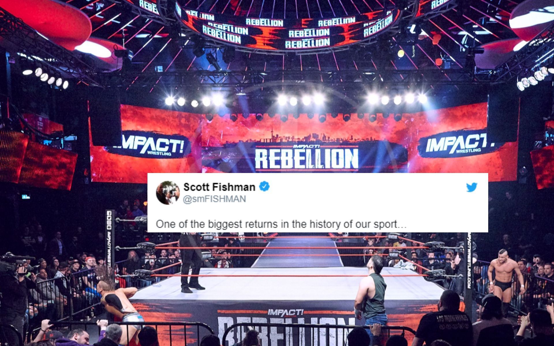 It was a monumental return at Impact Rebellion!