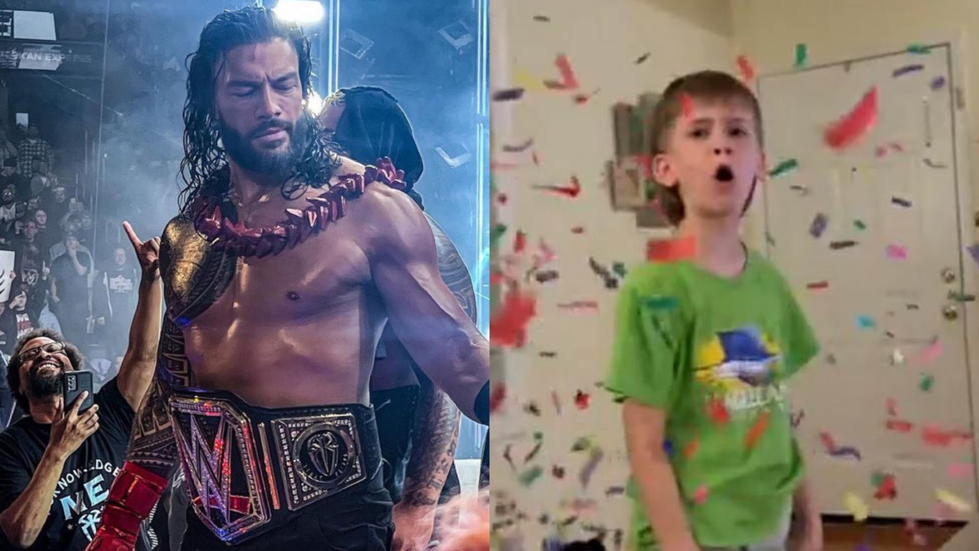 Roman Reigns has reacted to a young WWE fan getting angry at him