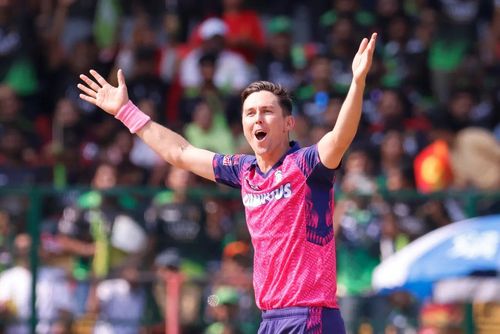 Trent Boult celebrating vs RCB [IPLT20]